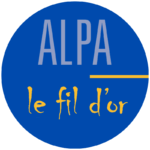 Logo rond Alpa le fil d'or