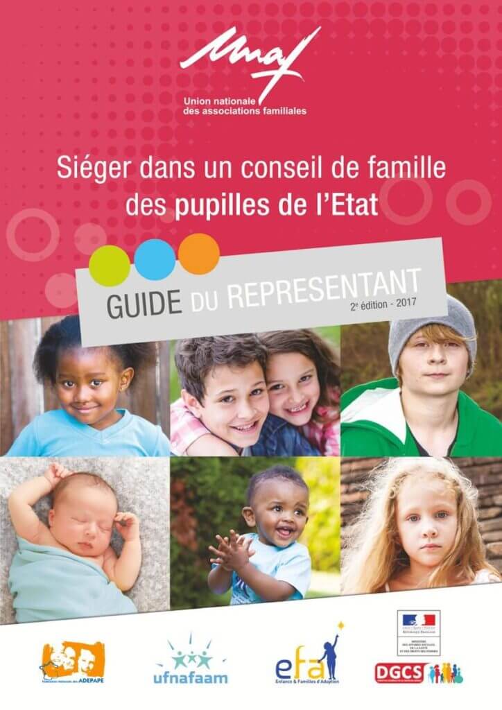 Couverture du guide de l'UNAF, l'union nationale des associations familiales.