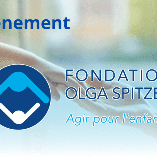 Mains d'adulte et d'enfant + logo fondation Olga Spitzer