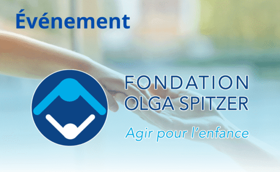 Mains d'adulte et d'enfant + logo fondation Olga Spitzer